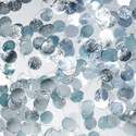 sequins silver poured