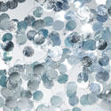 sequins silver poured